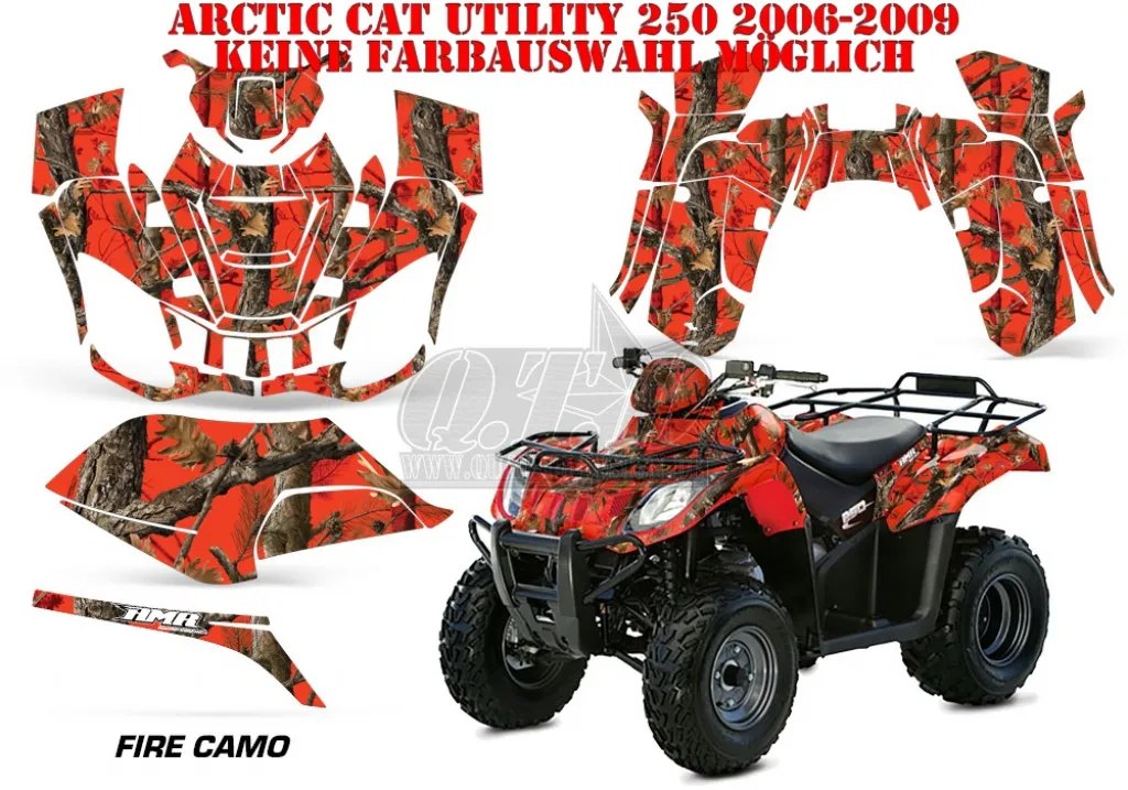 Fire Camo für Arctic-Cat Utility 250 06-09